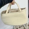 Multifunctional Travel Out Portable Mommy Bag Cotton Rope Diaper Bag Diaper Partition Storage Bag Baby Diaper Storage Basket 2
