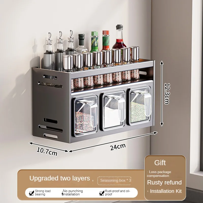 وحدة تخزين حائطية مُنظّمة للمطبخ، مُصممة خصيصاً لت...