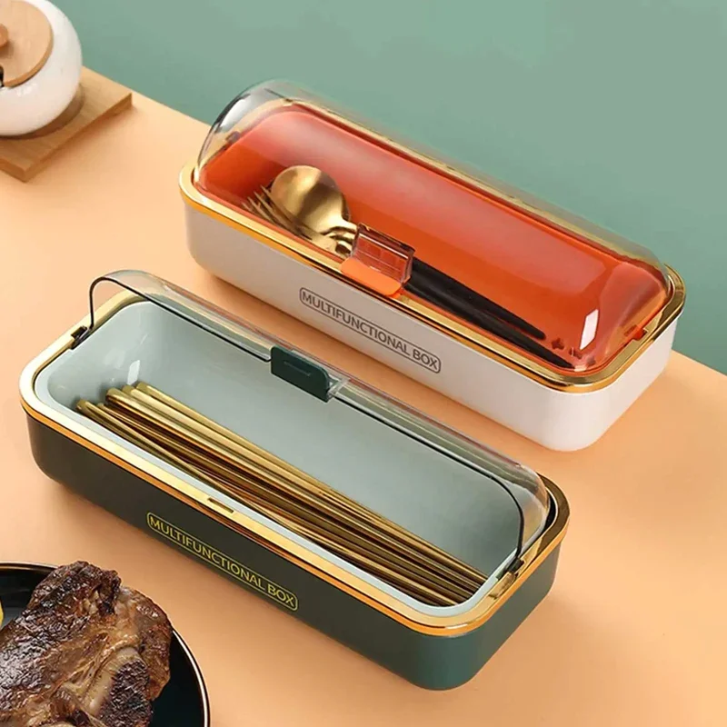 

Tableware Storage Box Drain Chopsticks Household Dustproof Chopsticks Tube Kitchen Spoon with Lid Chopsticks Cage