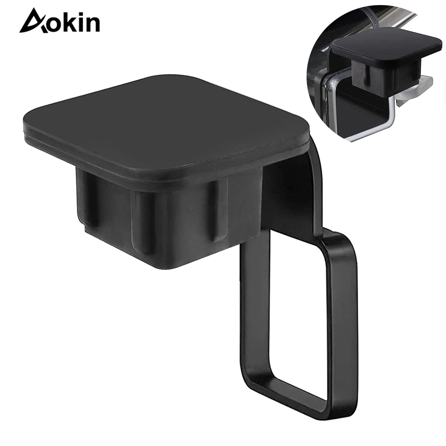 Trailer Hitch Tube Cover 2'' Rubber Hitch Tube Cover Plug Cap Insert 2