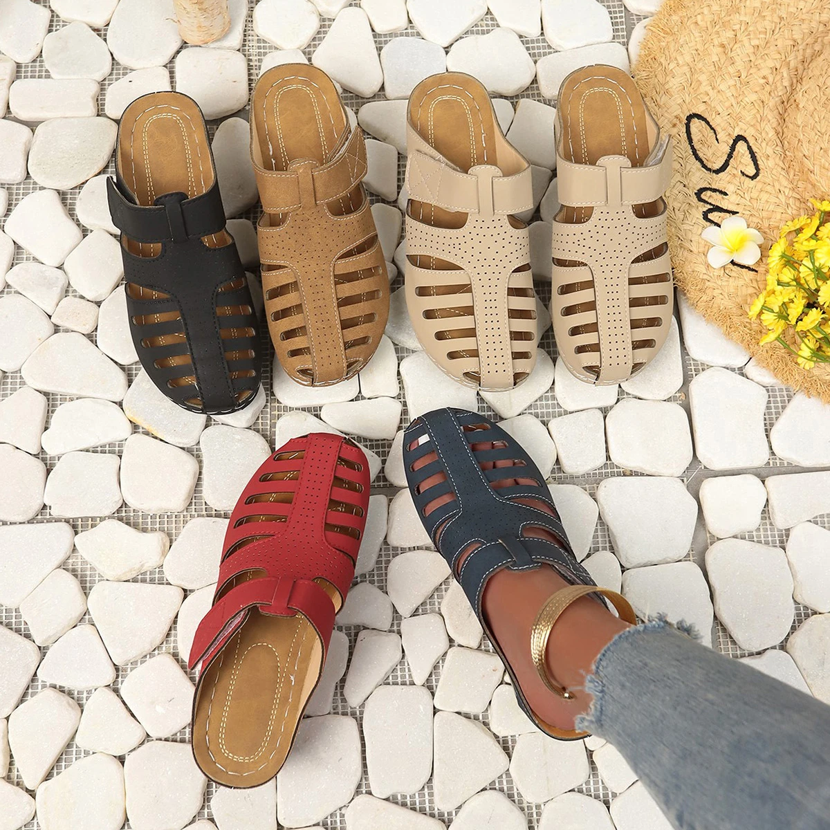Women Slippers Summer Beach Fashion Sandals Casual Breathable Comfortable Daily Lightweight Slippers Women Shoes for