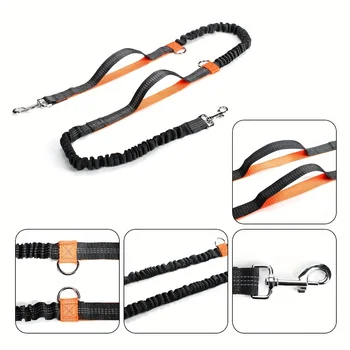 both running elastic for outdoor dogs this reflective enthusiasts, high-visibility belt is pet leash for dura Perfect hands-free 4