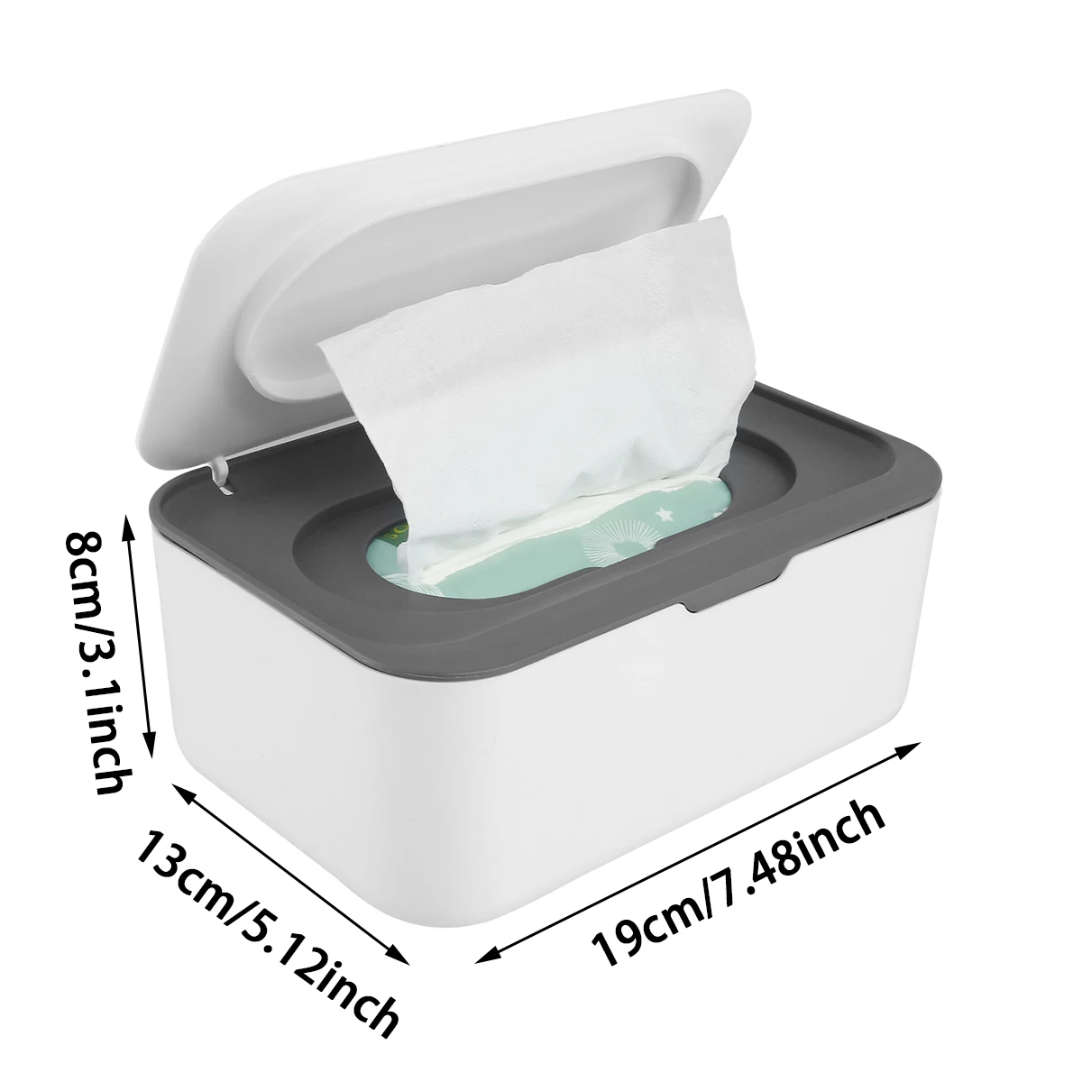 Wet Tissue Box Paper Dispenser Portable with Lid Tissue Storage Box Holder Dustproof  Baby Car Organizer Napkin Hot 6