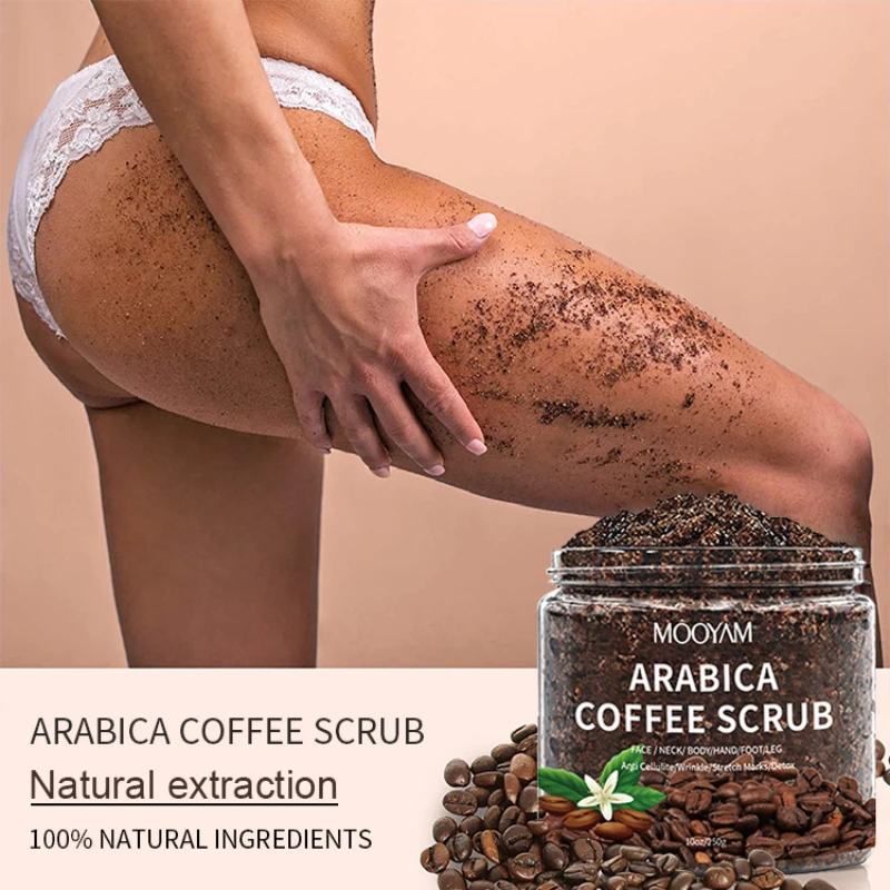 Cross border Spot Coffee Scrub Cream Facial and Body Gentle Cleaning Coffee Bath Salt Body Scrub Cream incredible body cross section