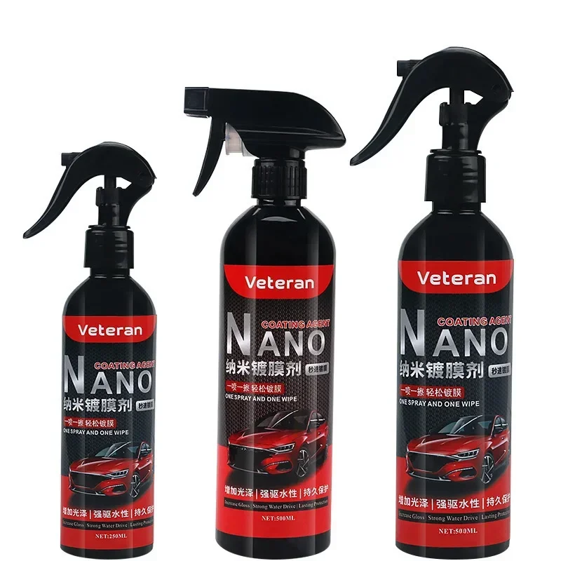 Auto Paint Coating Spray 500ML 9H Hardness Car Detailing Ceramic Coating Nano Glass Plated Crystal Polish