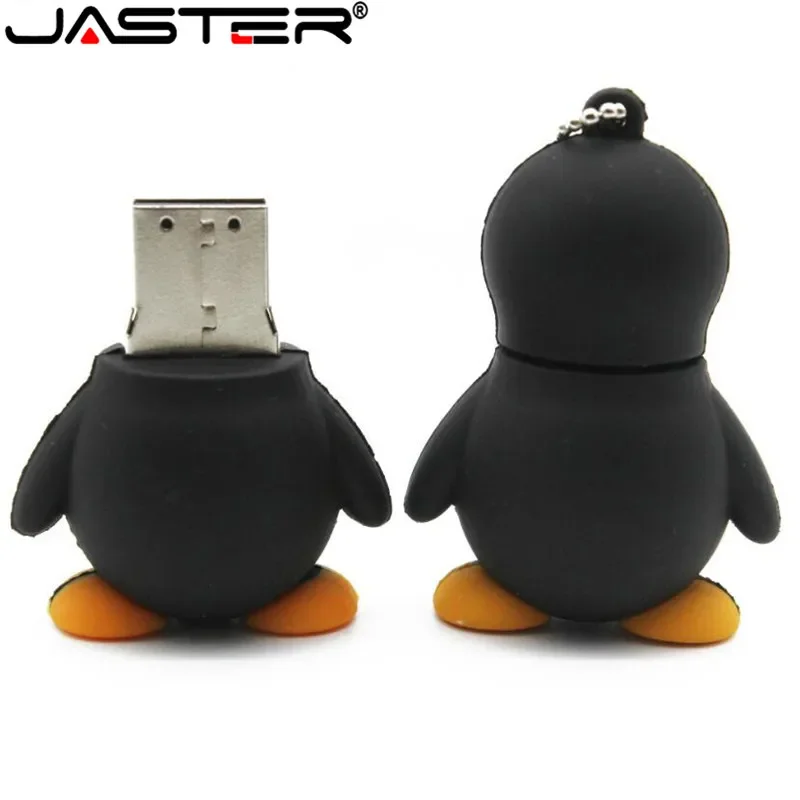 JASTER Cartoon Penguin USB Flash Drive, Genuine Design USB 2.0 Flash Drive, 64GB 32GB 16GB 8GB 4GB, Real Capacity Memory Stick - Image 2