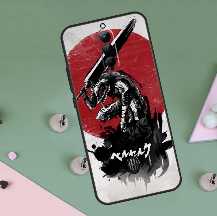 Red Sun Japanese Anime Phone Case Cover