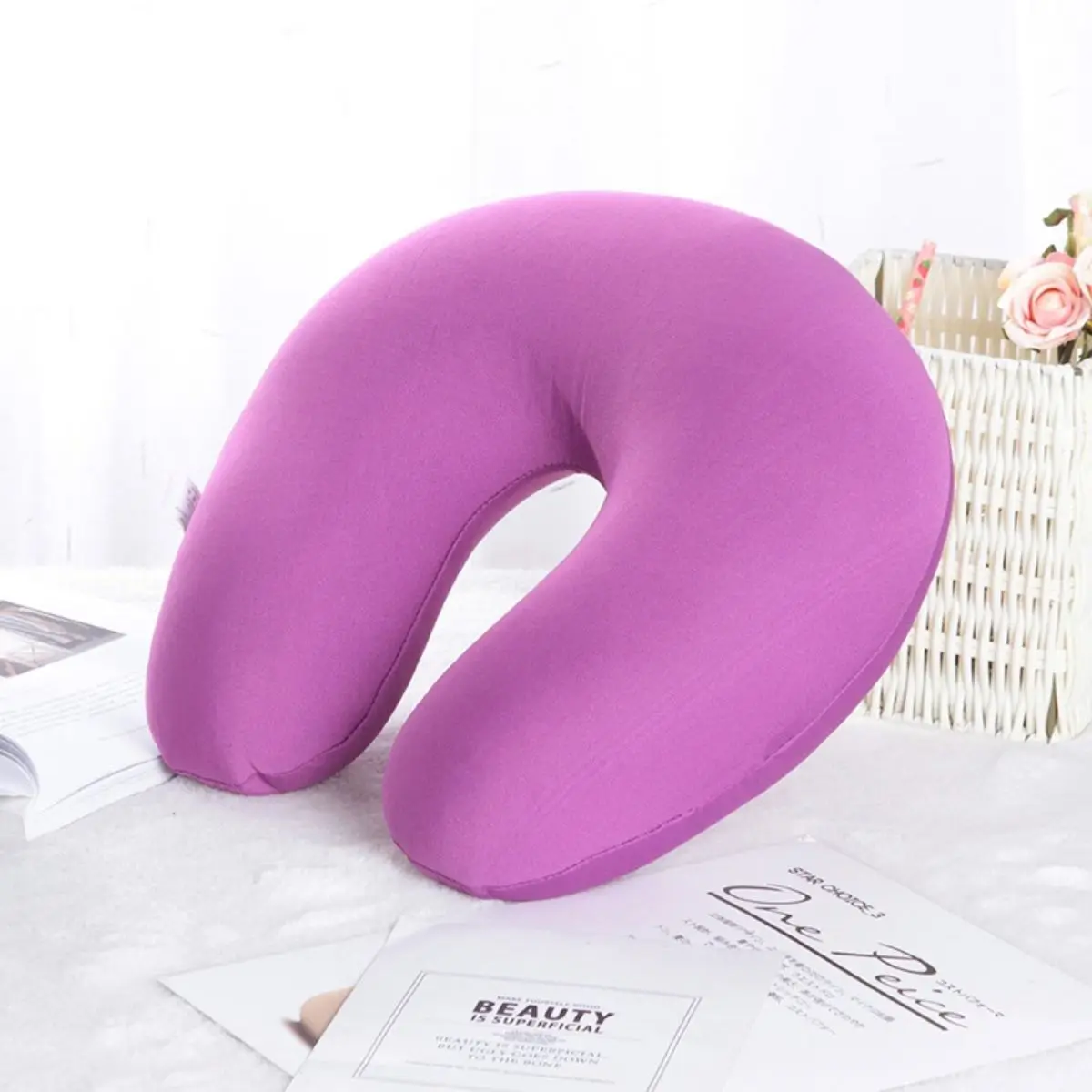 Comfort Travel Neck Pillow with Adjustable Support for Head and Neck
