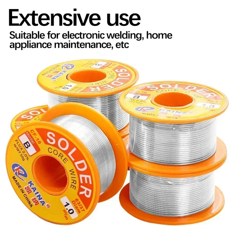 Soldering Wire 200/50G Low Temperature Easy Melt Solder Wire Metal Copper Iron Tin Alloy Welding Wires Soldering Cored Rods Bar Repairing Tools