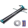 SucceBuy Manual Tile Cutter Laser Positioning Single Rails Supporting Feet Professional Push Knife for Cutting Ceramic Porcelain