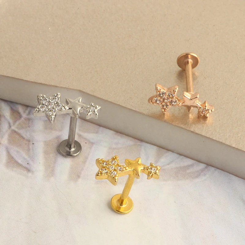 Cartilage Earring Silver Cartilage Earrings for Women Helix Piercing Jewelry Tragus Piercing Jewelry Forward Helix Earrings Plas