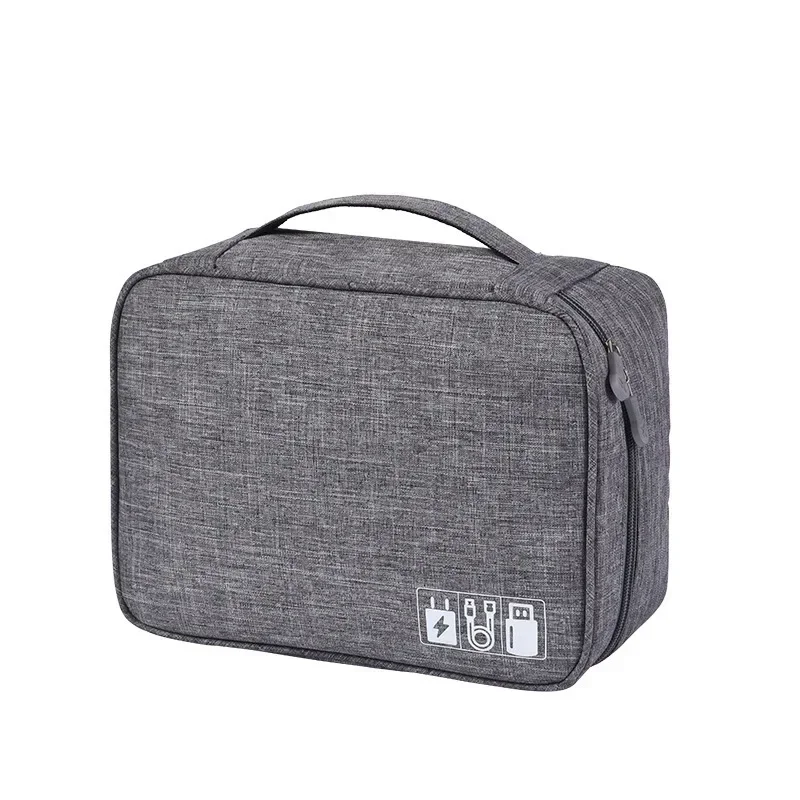 Compact Travel Gadget Organizer and Cable Storage Pouch