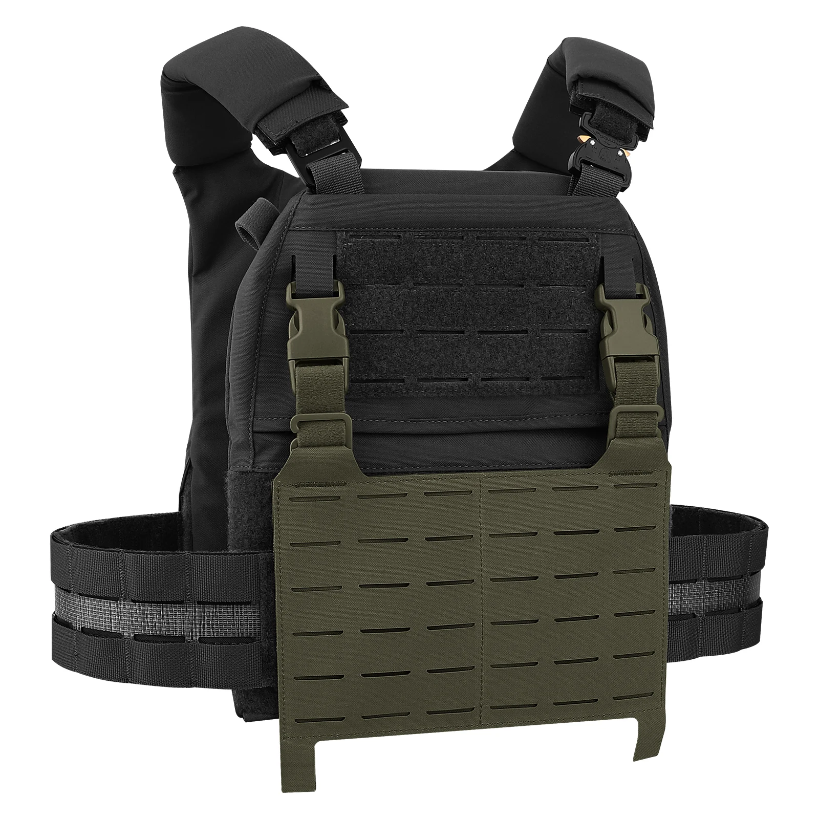 KRYDEX Taktische MOLLE Frontplatte Abnehmbare Klappe Adapt G Haken Schnalle Für Jagd Weste Platte Träger Brust Rig Zubehör – Detail 9