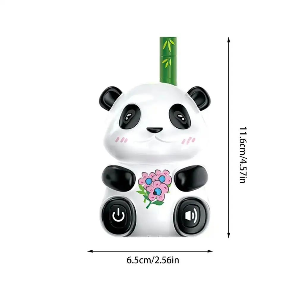 2Pcs Panda Walkie Talkie Toys Transceiver No Radiation Portable Wireless Walkie-Talkies Cartoon Battery Powered