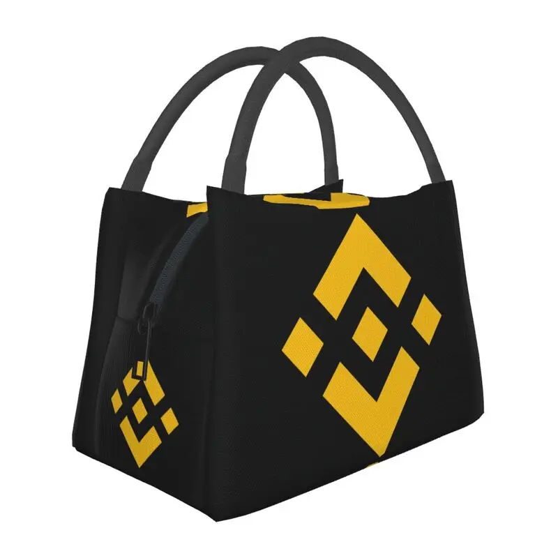 

Binance Coin Lunch Boxes BNB Cryptocurrency Blockchain Cooler Thermal Food Insulated Lunch Bag Office Work Pinic Container