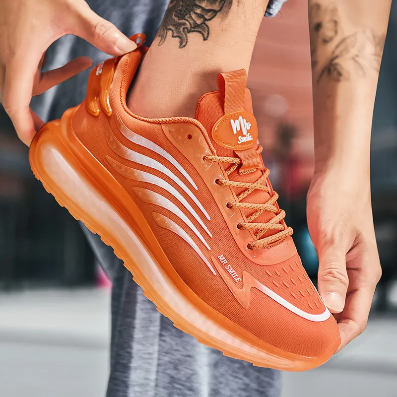 

Comfor Jacquard Running Shoes For Men Summer Mesh Breathable Sneakers Cushioning Athletic Sports Shoes Oudoor Gym Walking Shoes