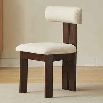 이동식 북유럽 나무 연회 주방 사무실 식당 의자, 파티오 화장대, 라운지 싱글 실, 실내 장식