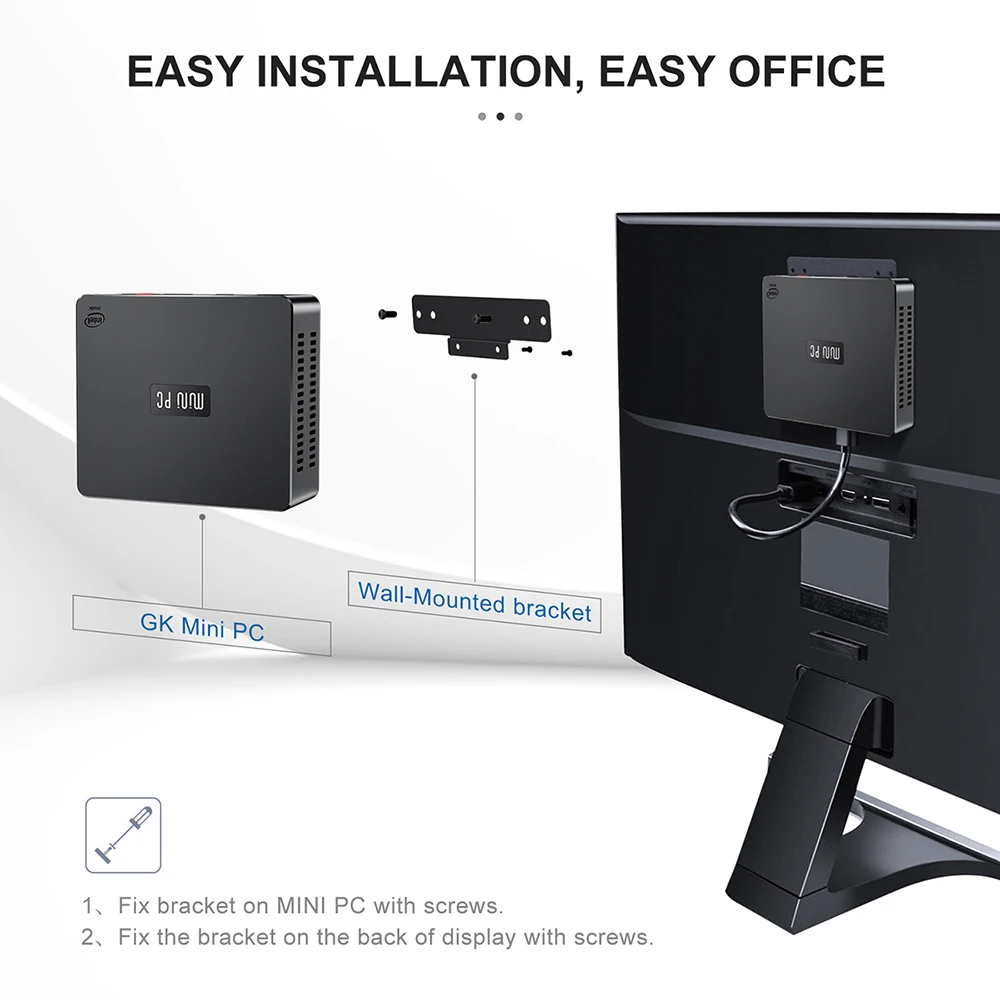 Beelink GK Mini: Intel Celeron J4125 Quad Core, DDR4 8GB, 256GB SSD, HD Port, 1000M LAN Desktop Computer Description Image.This Product Can Be Found With The Tag Names Beelink windows 10 mini pc, Mini pc intel celeron j4125, Mini pc quad core windows, Mini pc windows10 intel core