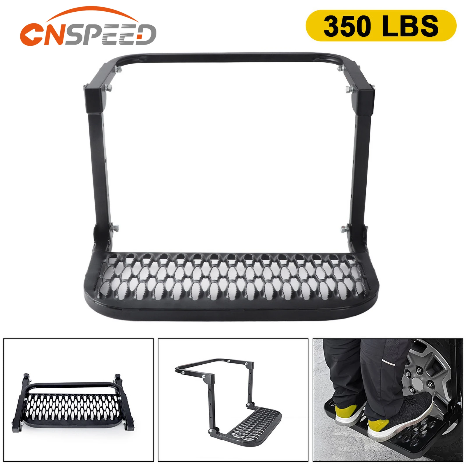 CarProtableFoldingStairsTyreMountStepsLadderHeavyDutyFor