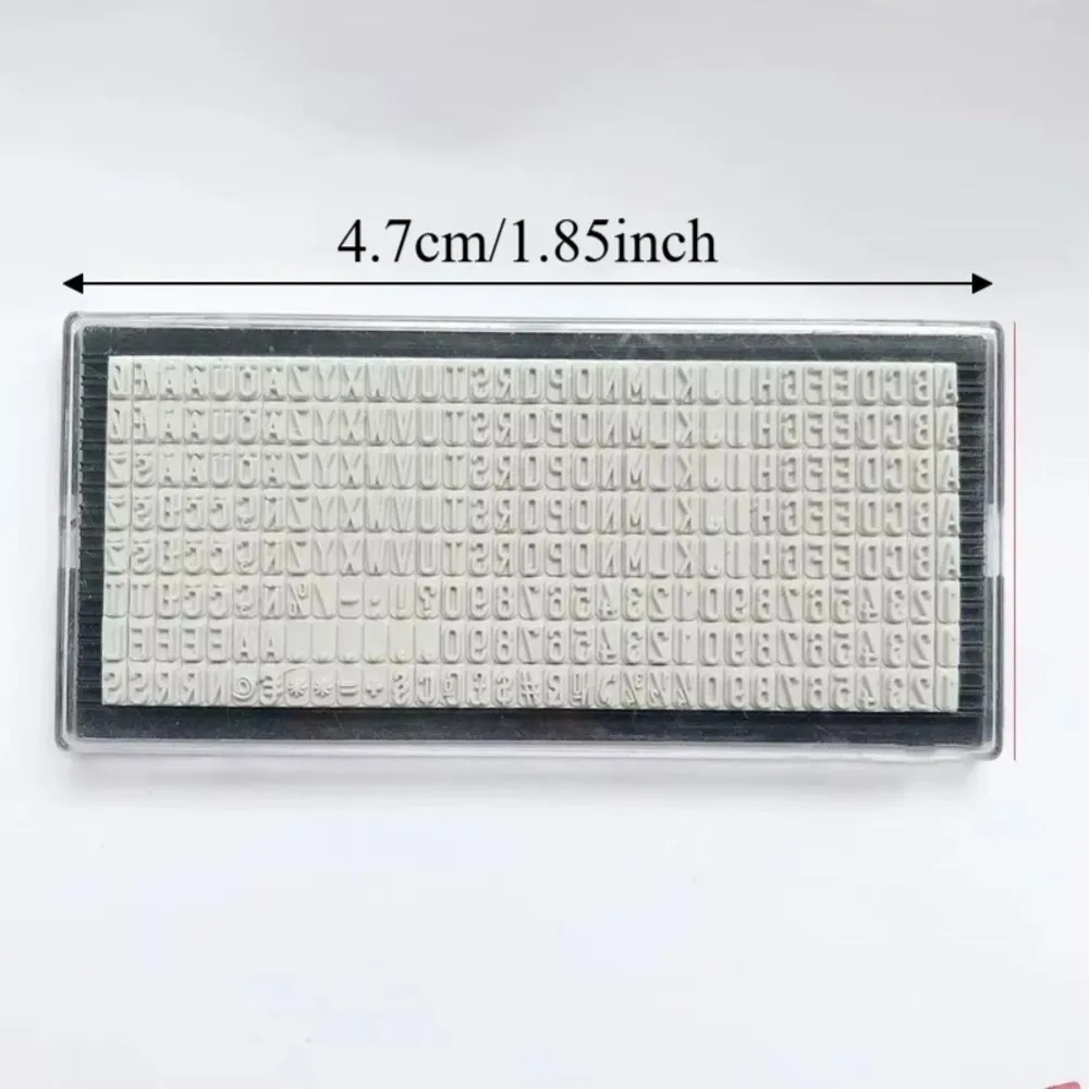 3mm 4mm 6.4mm 스탬프 레터 플레이트 비즈니스 재사용 가능 스탬프 디지털 레터 고무 이름 주소 DIY 스탬프 보드 DIY 스크랩북