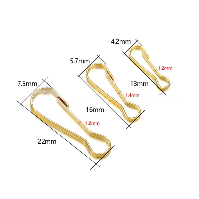 Spring Lanyard Hooks 100Pcs – 22mm Metal Spring Clips For Keys, ID ...