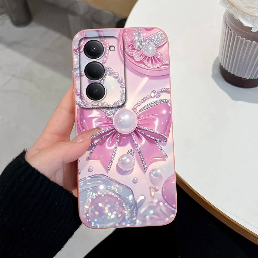 Delicate Lace Pattern Phone Case with Camera Protection & Shock Absorption