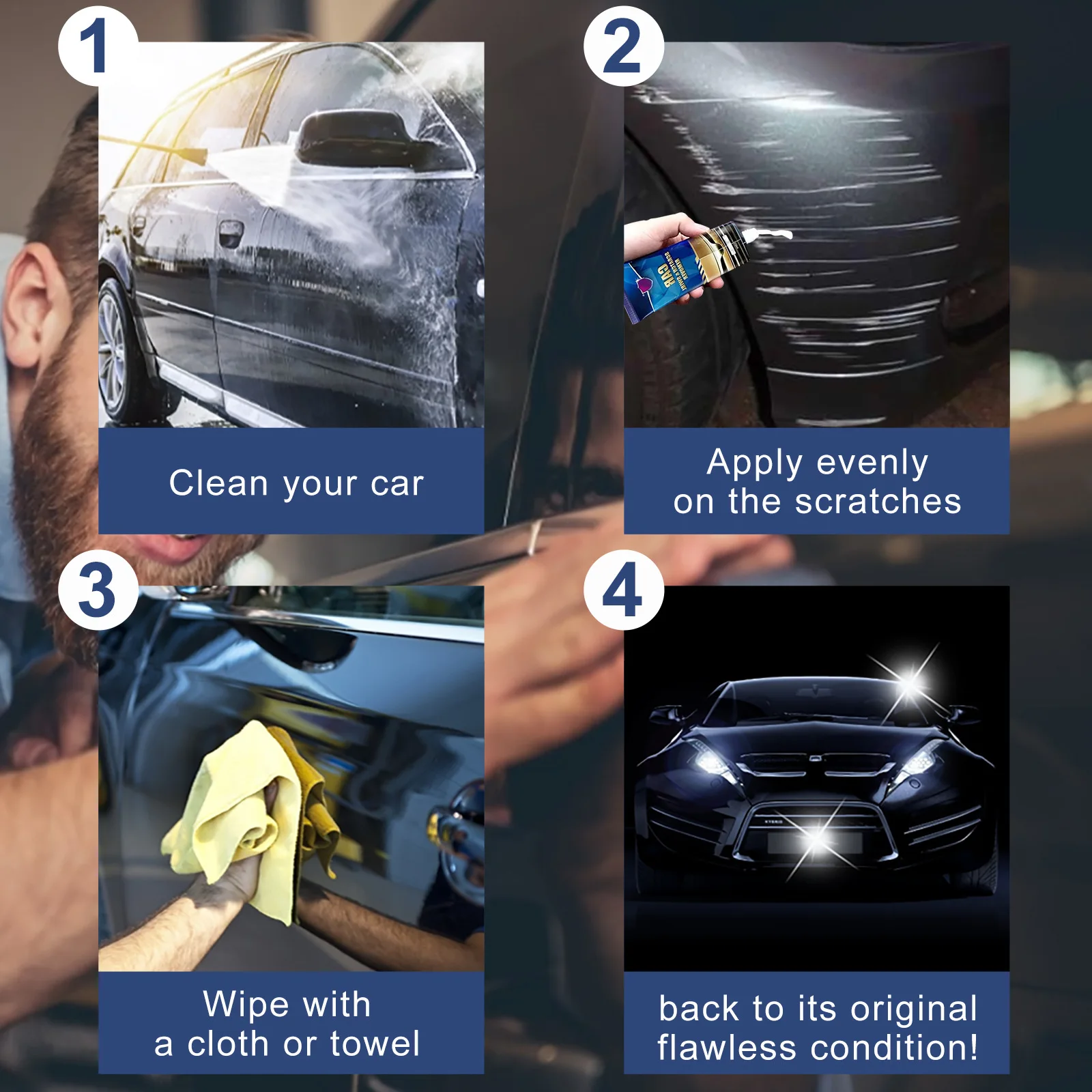 Scratch Repair Wax Car Scratch Remover Polish & Wax Swirl Correction & Wax  Sealant Protection With Glossy Shine Car Accessories - AliExpress