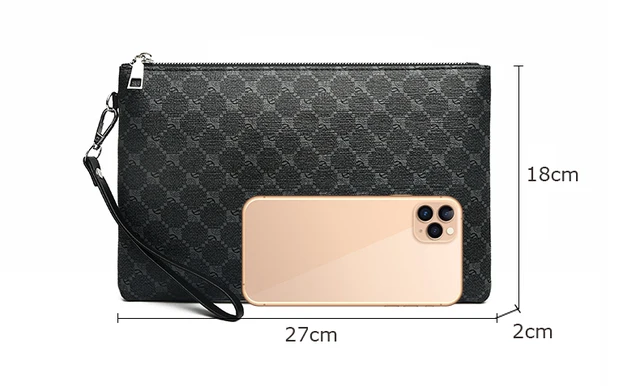 Fashion Business Men Day Clutch Bag High Quality PU Leather