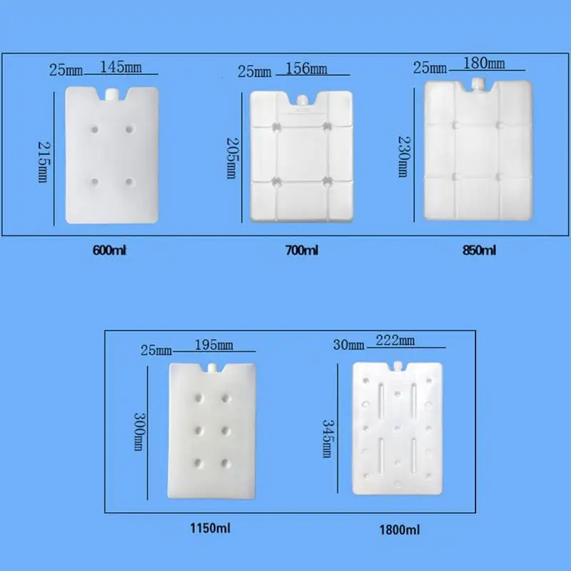 Reusable Gel Freezer Pack Refrigerator Ice Blocks Ice Crystal Box Cold Freezer Pack Picnic Fresh Food Cooler Water Injection Box 3