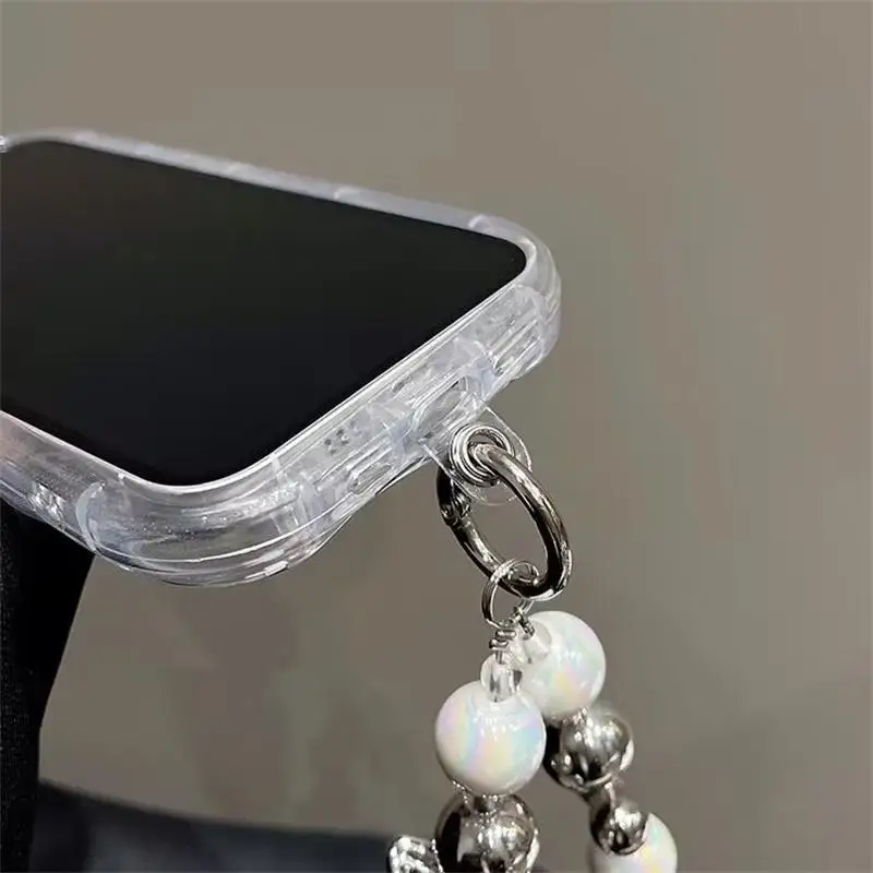 Love Heart Bracelet Chain Clear Phone Case