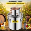 VEVOR 3/5/8 Gal Water Alcohol Distiller, Distillery Kit w/Circulating Pump, Alcohol Still Copper Tube, w/Build-In Thermometer 2
