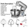 1400W Silver Kitechen Aid mixes with three accessories 3