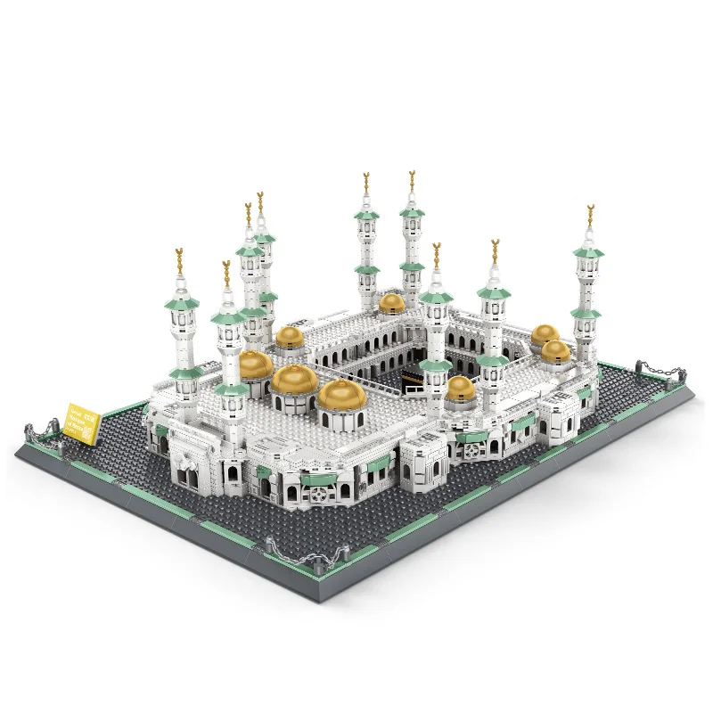 

6220 Architecture Series Saudi Arabia Great Mosque of Mecca Model Building Blocks Classic MOC House Educational Toys
