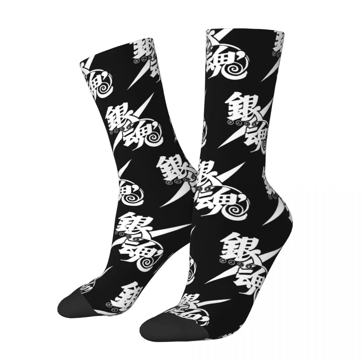 

Autumn Winter Hip-hop Women Men Gintama Japan Socks Anime Manga Sweat Absorbing Basketball Socks