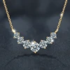 U-Smile Moissanite Necklace D VVS1 for Women D Color Sparkling Lab Diamon Luxury Necklaces 925 Sterling Silver with Certified