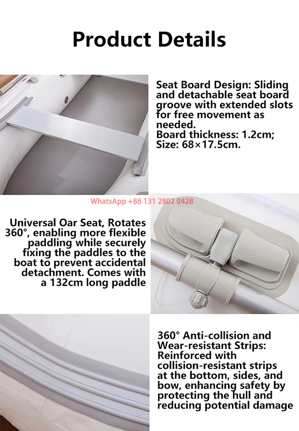 Inflatable boat with motor Factory inflatable boat with air deck floor inflatable boats CE certification