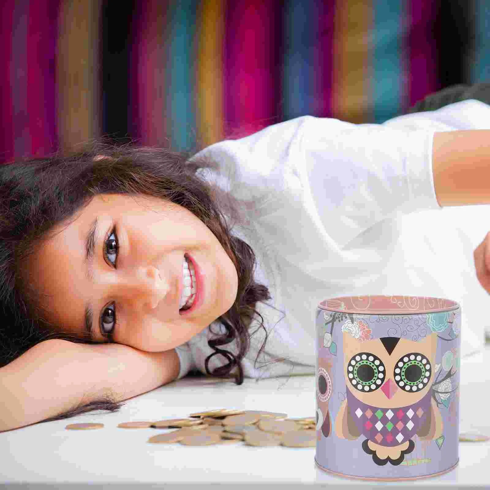 Piggy Bank for Adults Money Jar Owl Large Capacity Unique Child Banks Children Kids 5