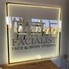 Custom Acrylic Business Sign LED  Square Round Business Neon Lights Logo Sign Plaque Neon Circle Name 3D Company Shop Wall Art 1