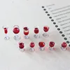 3pcs Dollhouse Simulation Mini Red Wine Glasses Miniature Food Items Drink for Blyth 1/6 BJD Dolls House Kitchen Accessories Toy 3