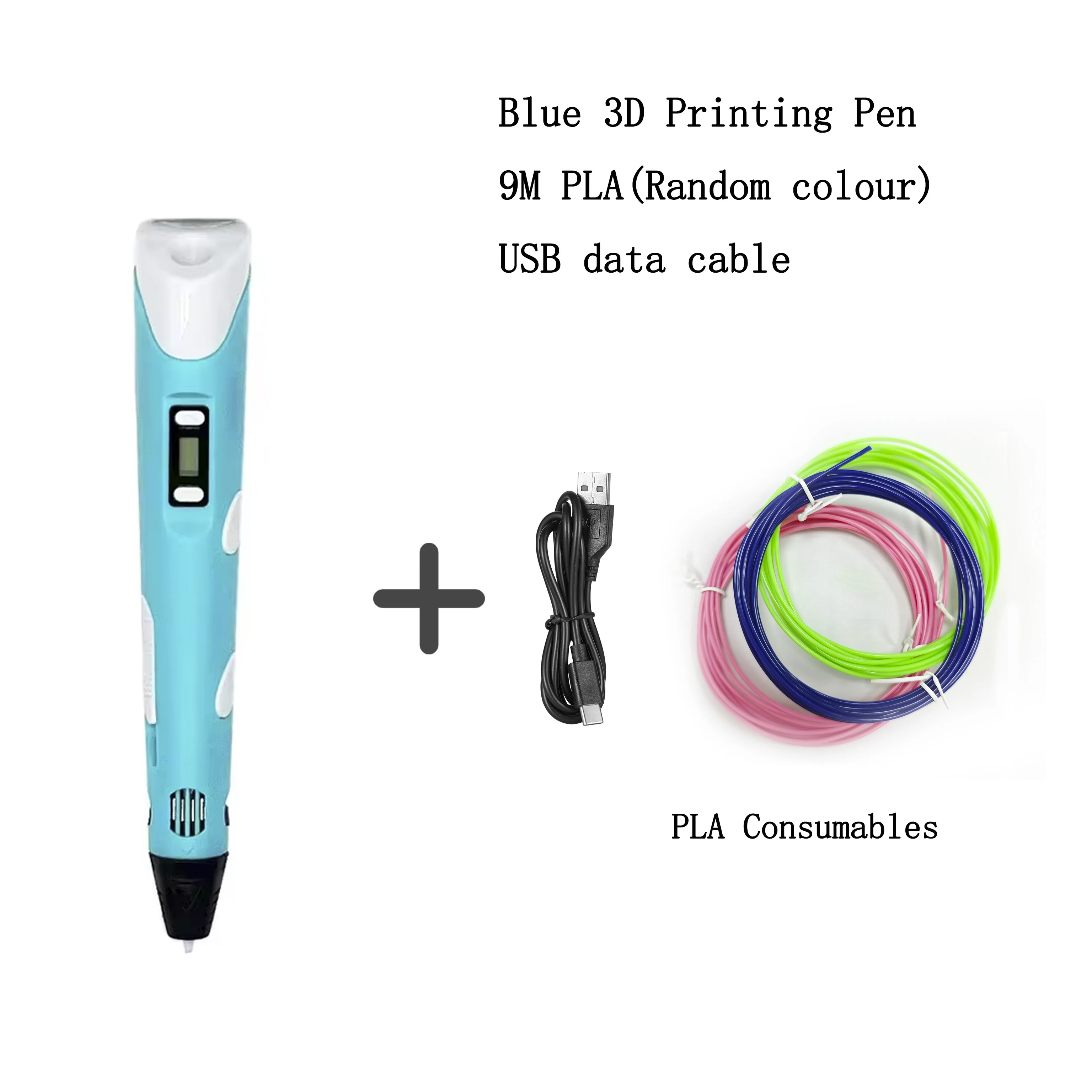 Creative LED Display 3D Printing Pen for Kids - Perfect Birthday Gift for Young Artists