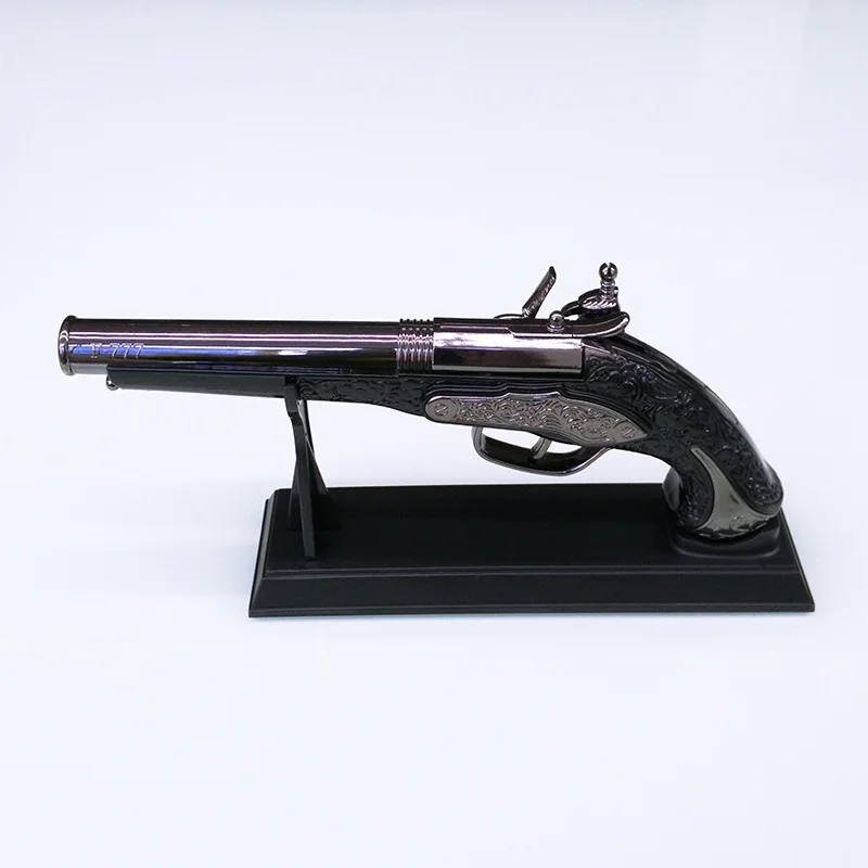 Handicraft Desktop Windproof Decoration Personality Creative Lighter Gun Men's Gift Smoking Set (NO GAS)
