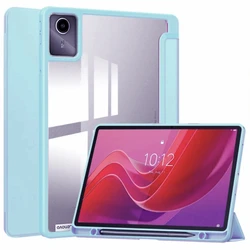 Premium Protective Case with Pen Holder & Tri - fold Stand for Lenovo Tab M11 (Baby blue)