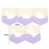 Bunting Banner Nordic Style DIY Dinosaur-shaped Hole Cute Decorative Wood Slices Holiday Party Banner Home Decoration  6