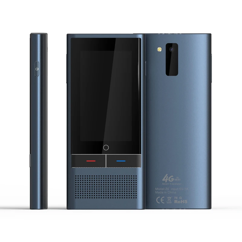 Z6 AI Voice Photo Translator 2.8" Touch Screen 4G WIFI 8GB Memory 2080mAh 77 Languages Travel Business OTG Translation
