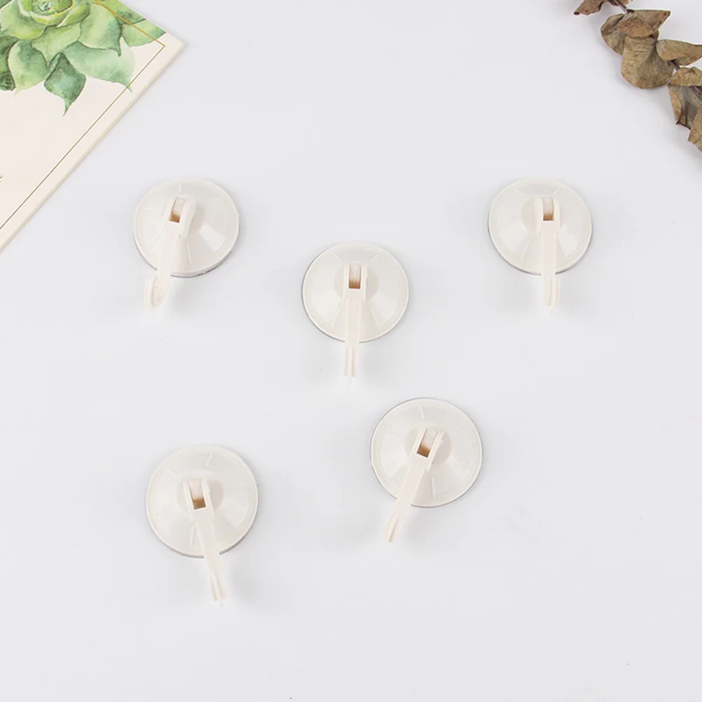 

5/10pcs pack Durable Practical Creative Vacuum Suction Cup Hooks Flexible Suction Cup Hanger Wall Hooks