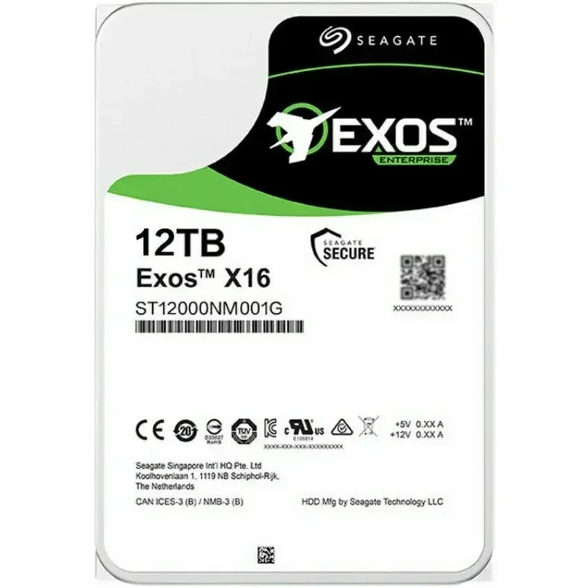 새로운 Seagate 16TB 14TB 10TB 8TB 6TB 4TB 2TB EXOS 3.5인치 SATA3 NAS 하드 드라이브 6GB/s 7200RPM 새 제품