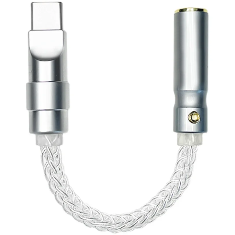 

ALC5686 type c to 2.5 3.5 4.4 audio decoding dac headphone adapter cable