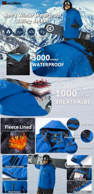 Magcomsen Snow Coats Near Me Mens Warmest Winter Coats MAGCOMSEN