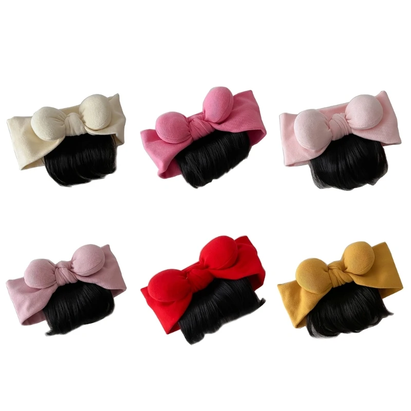 

Bangs Hairpiece 0-1Y Newborns Headwear Solid Color Hairband Decor for Baby