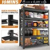 24"D x 48"W x 72"H Garage Storage Shelves 3000LBS Heavy Duty Metal Shelf Organizer Storage 5 Tier Adjustable Shelves 5